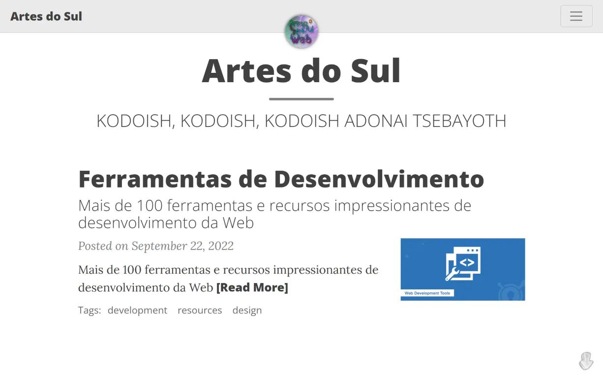 Blog Artes do Sul