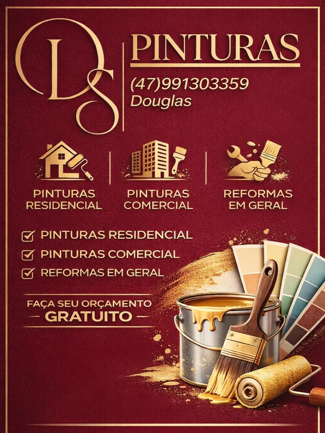 DS Pinturas & Serviços Gerais: Presença Digital de Alta Performance em Bombinhas PWA