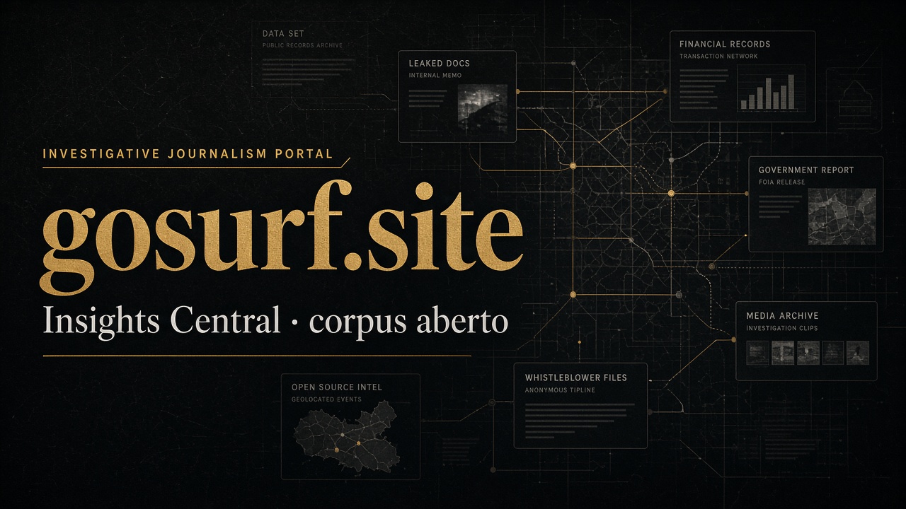 GoSurf Insights Central • Portal Editorial de Ensaios Geopolíticos & Soberania