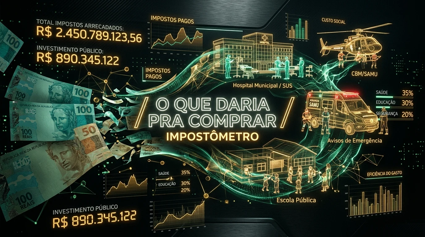 O Que Daria Pra Comprar • Impostômetro & Equivalências Cívicas