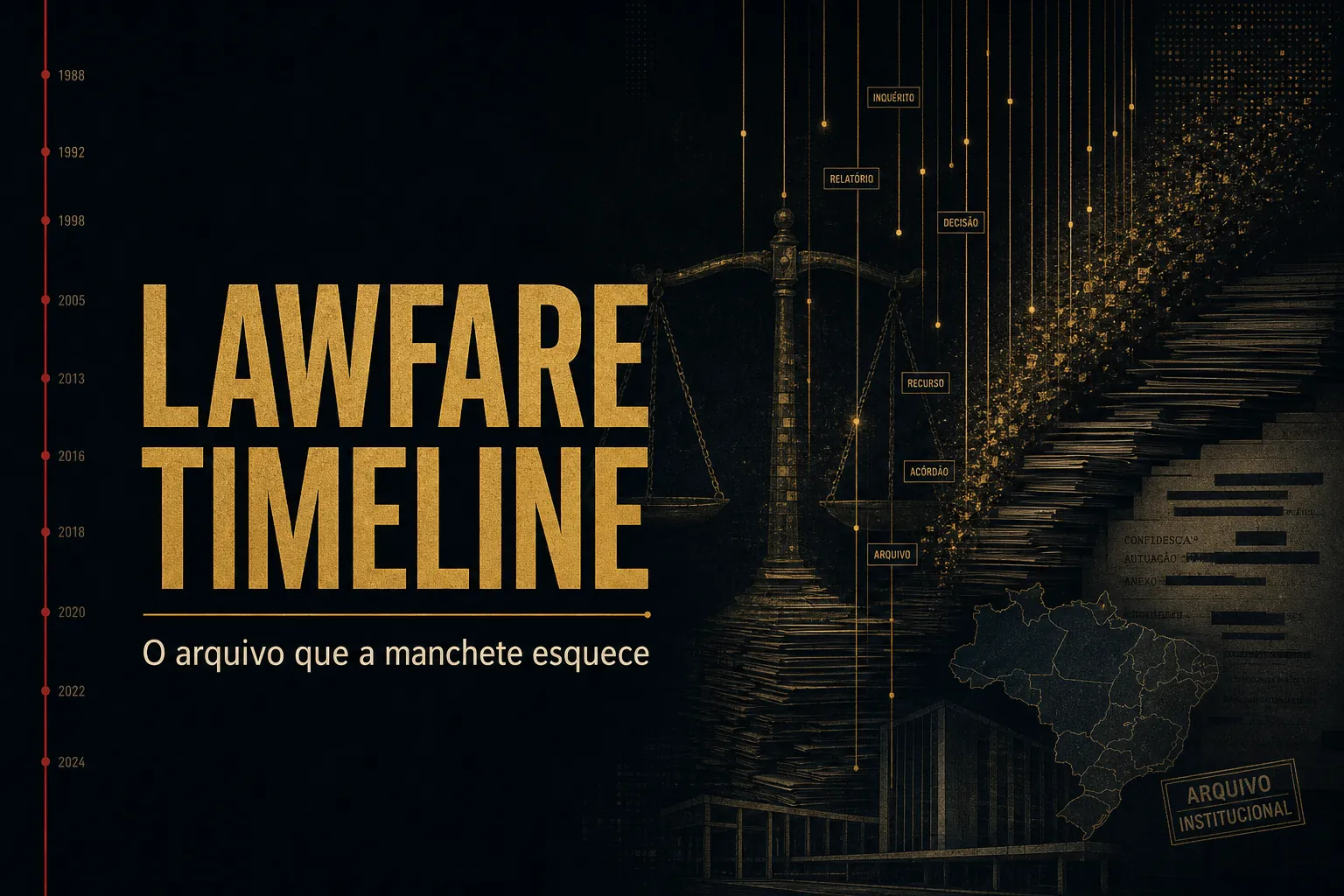 Lawfare Timeline • Cronologia da Guerra Jurídica & Dossiê de Abusos Institucionais