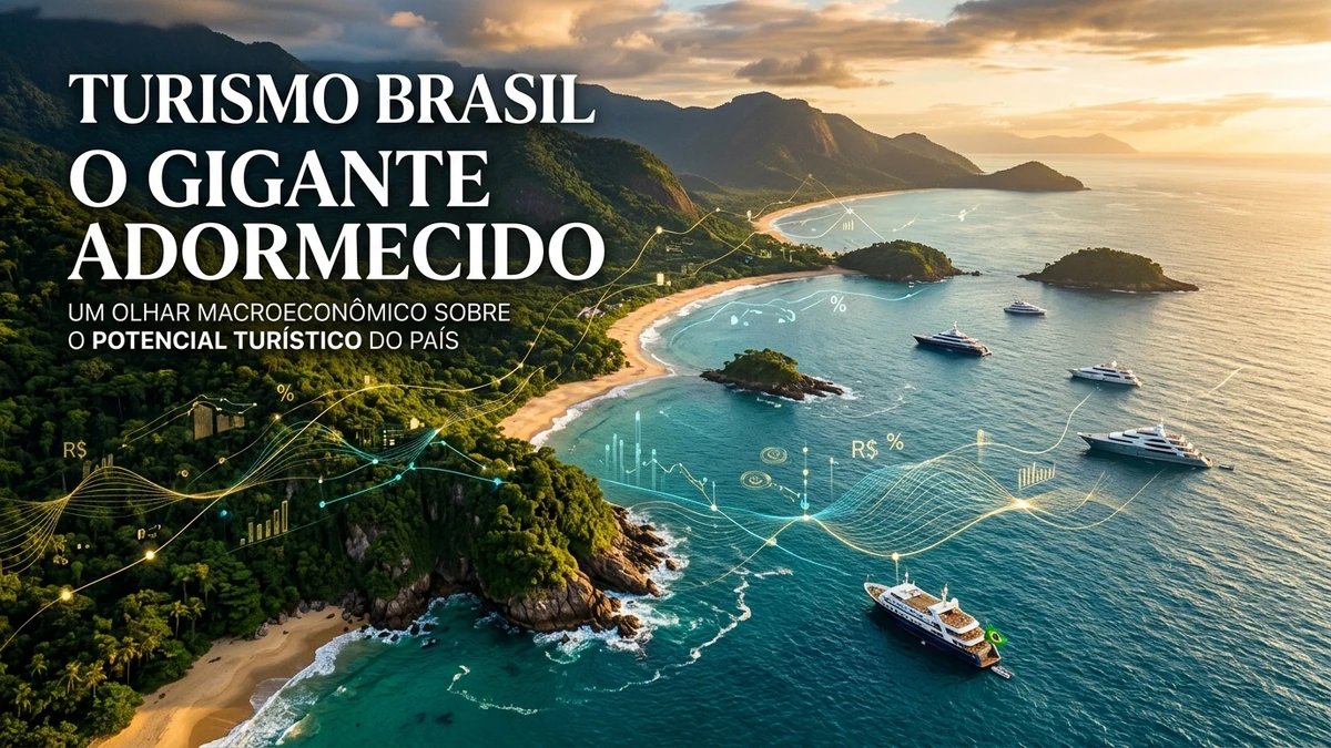 🏖️ Turismo Brasileiro: O Gigante Adormecido · Macroeconomia, Território e as Muralhas Invisíveis do Setor