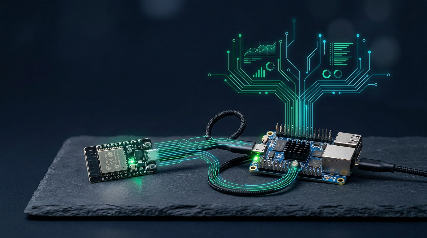 Micro-Hub TinyML e Gateway de Baixo Custo