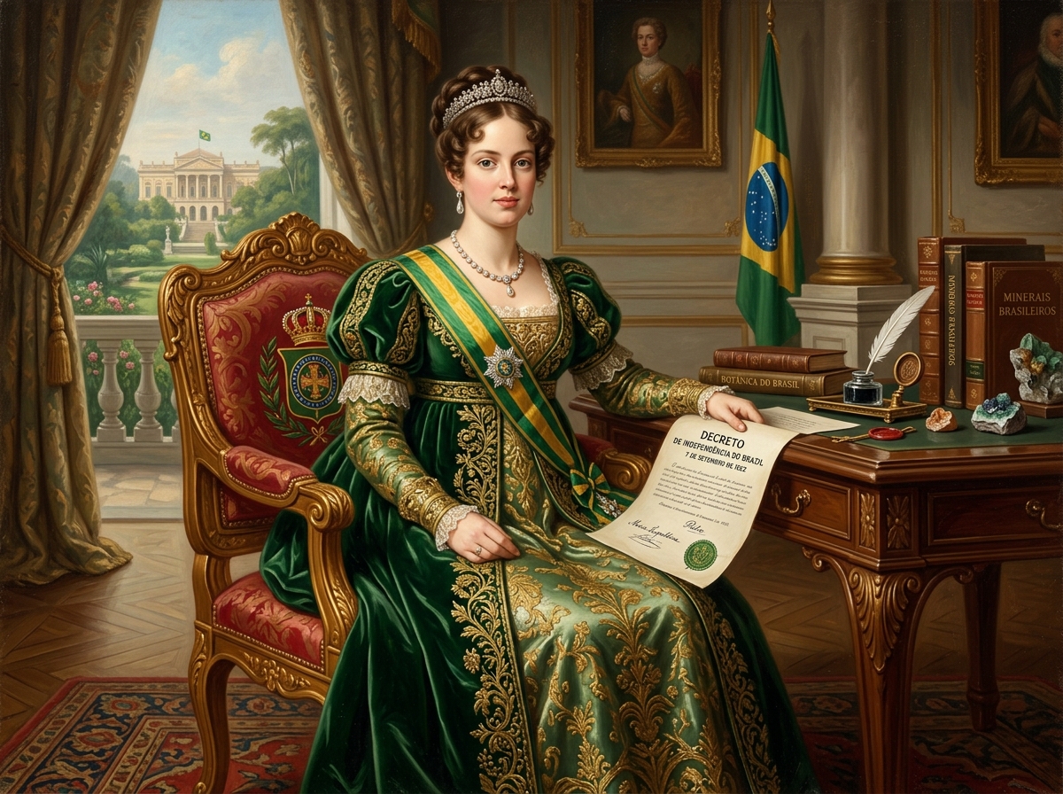 Pintura Histórica de Dona Leopoldina de Habsburgo-Lorena